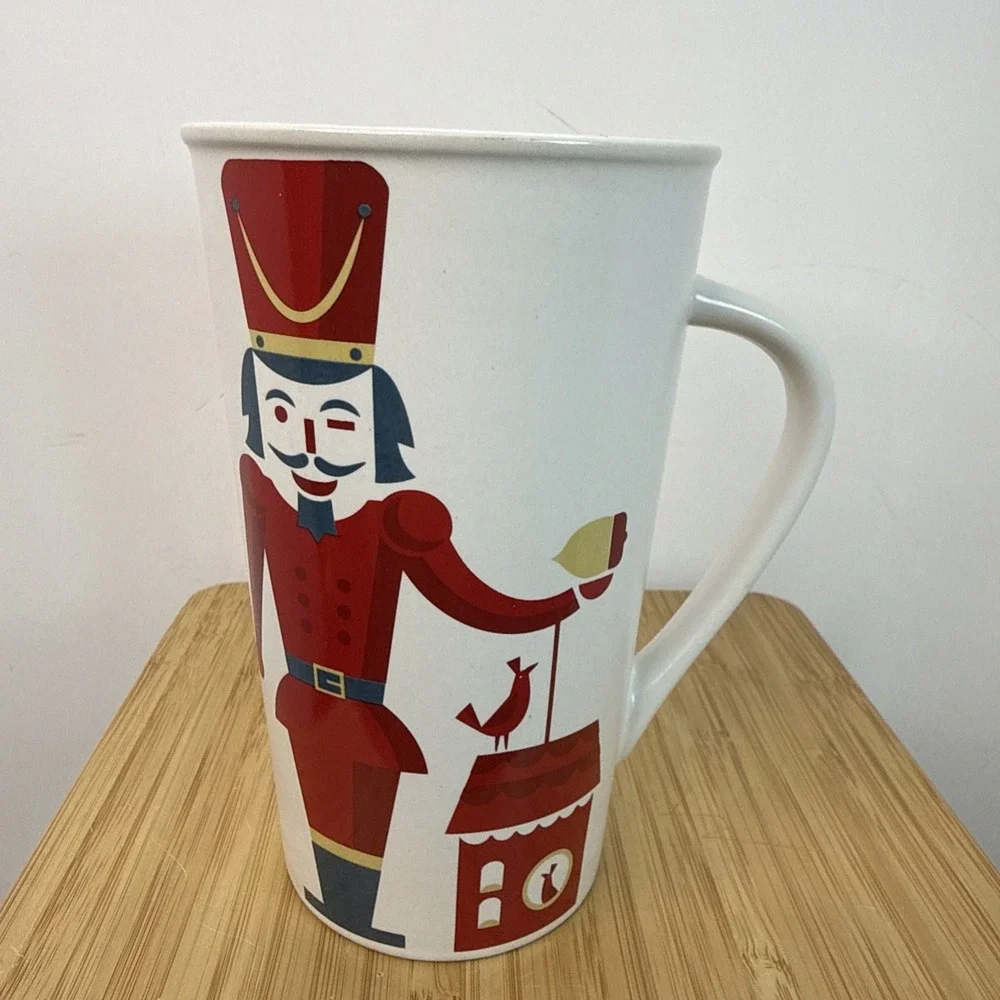 Large Tall Starbucks Coffee Mug Christmas Nutcracker Holiday Cup 2012